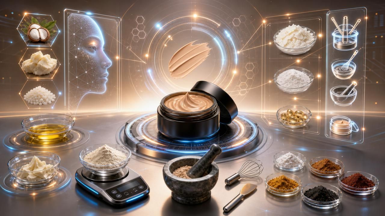 Première image de la recette Fond de Teint Crème Fouettée au Cupuaçu et Pigments Minéraux