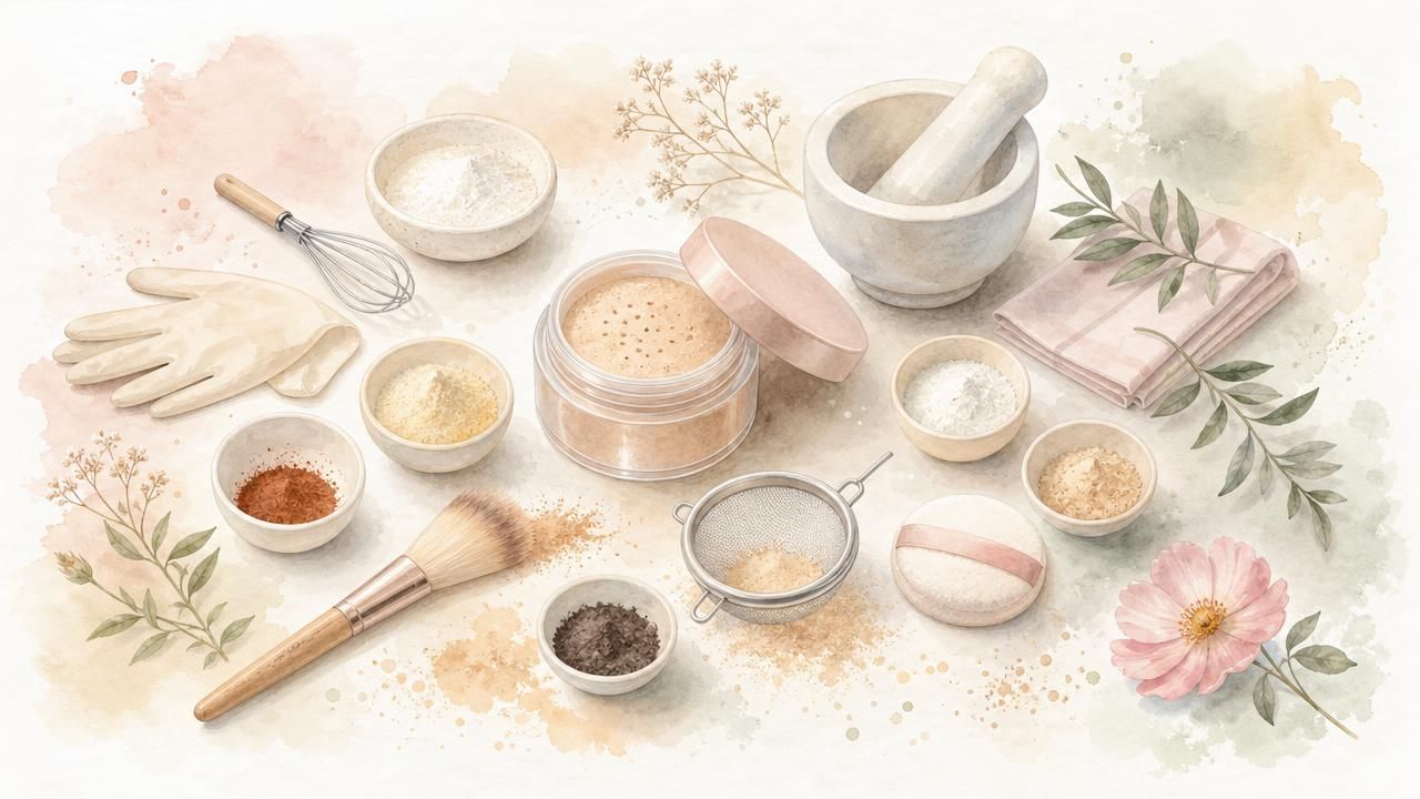 Première image de la recette Poudre Visage Libre « Cachemire de Maïs » : Voile Matifiant Teinté DIY