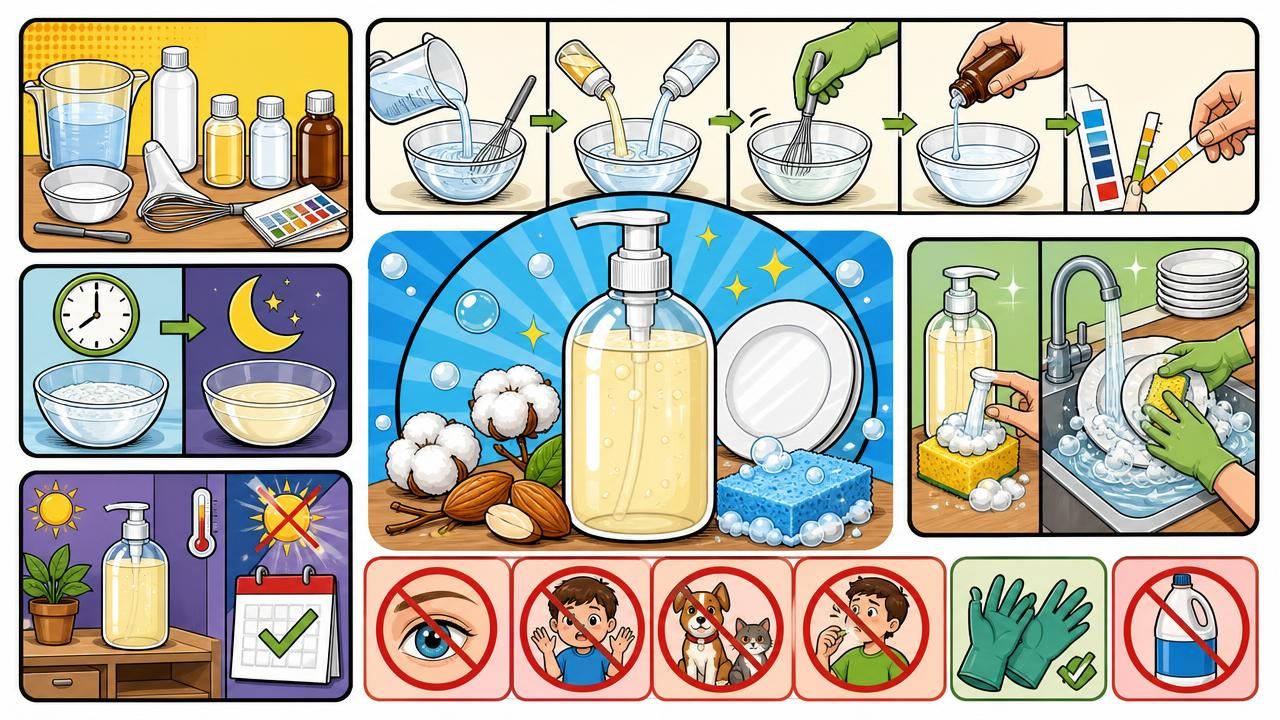 Liquide Vaisselle Maison Amande Coton : recette DIY douce et parfumée, photo 1