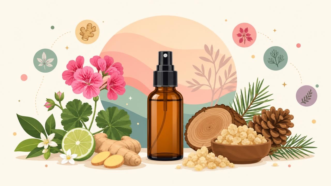 Eau de Toilette DIY « Éclat de Gingembre, Géranium & Encens », photo 1