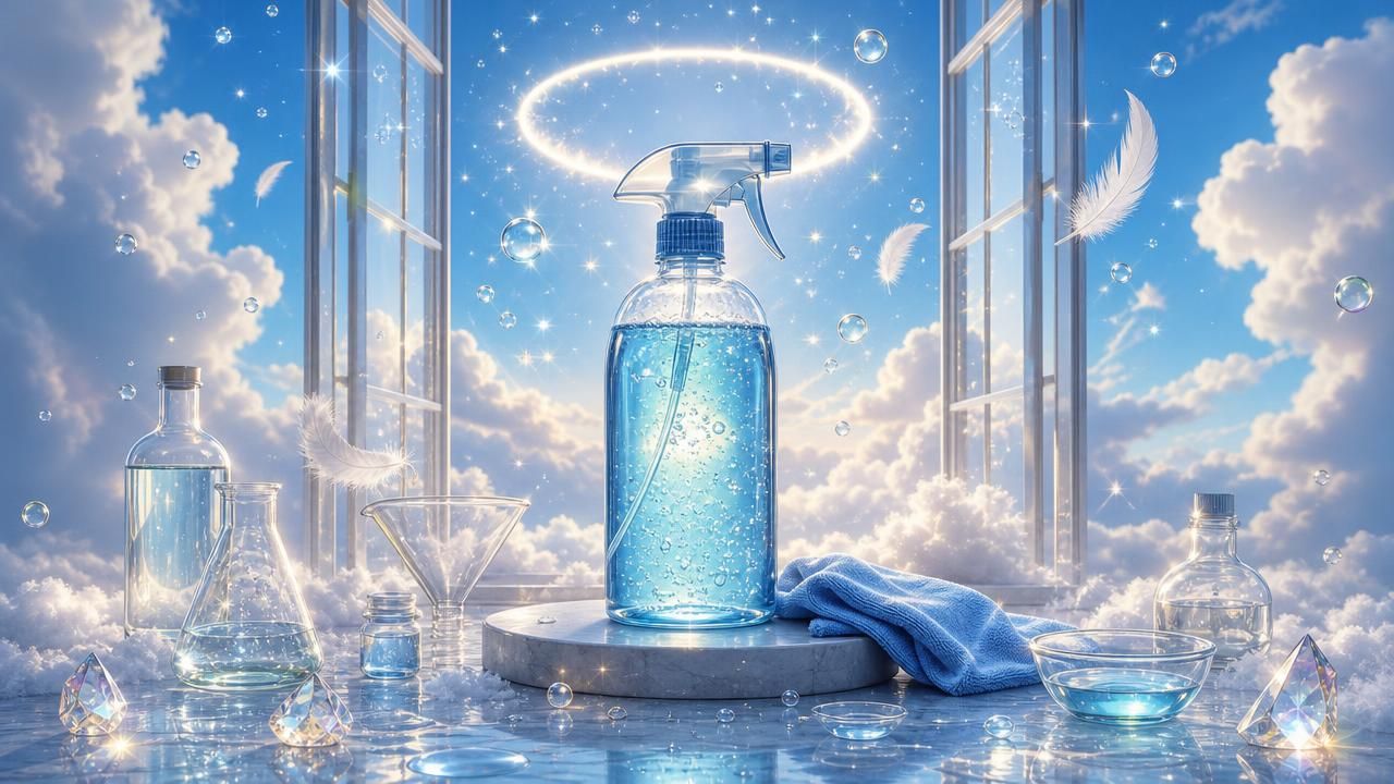Halo Clair : Nettoyant Vitre Maison Anti-Traces à l’Eau Déminéralisée, photo 1