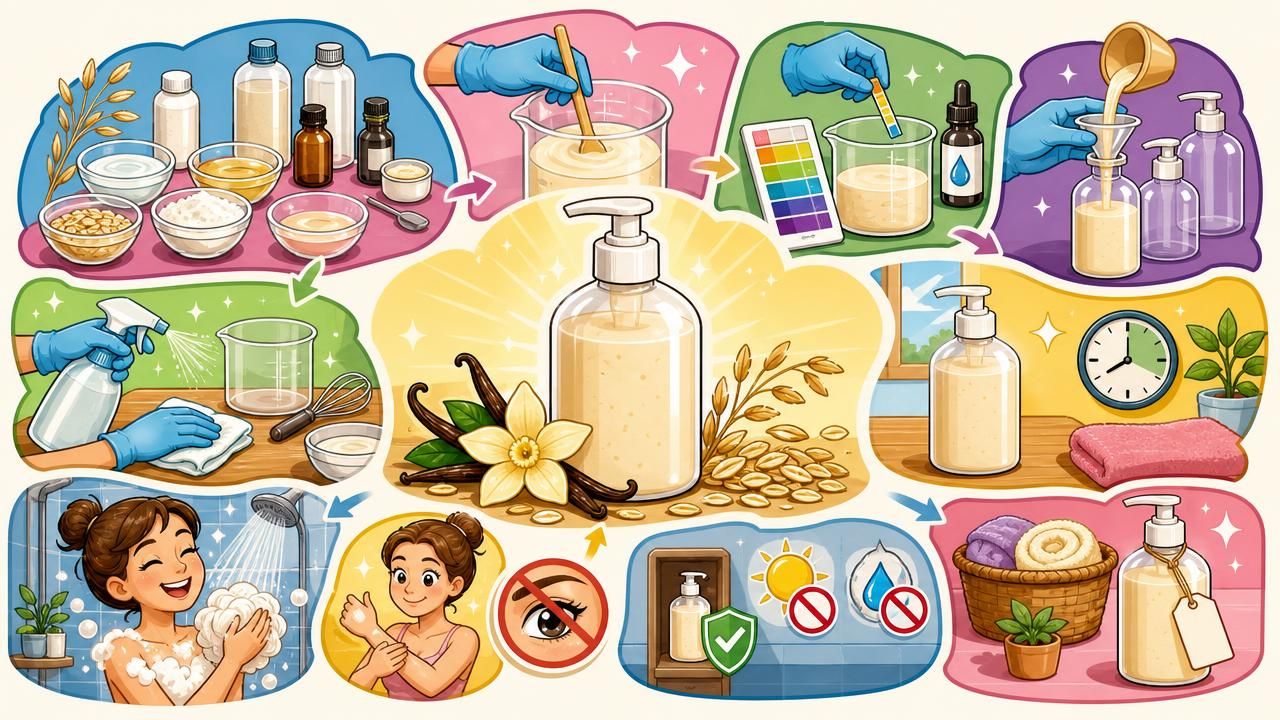 Gel Douche Maison Crémeux à l’Avoine Colloïdale et Vanille, photo 1