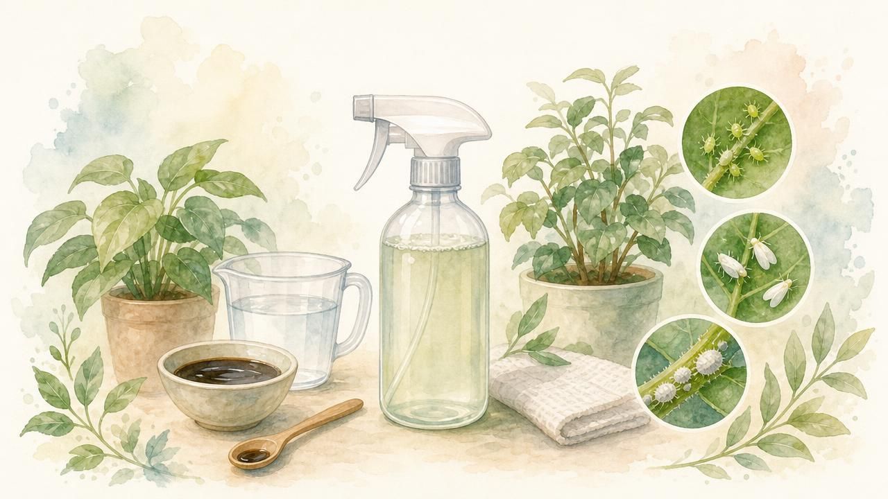 Spray insecticide maison au savon potassique pour pucerons et aleurodes, photo 1