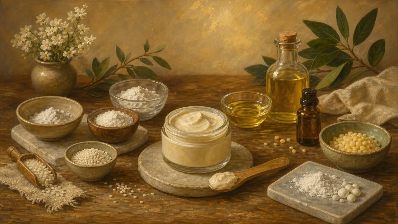 Primer Crème-Poudre Maison au Riz et Hémisqualane : Base Maquillage Effet Flouté, photo 1