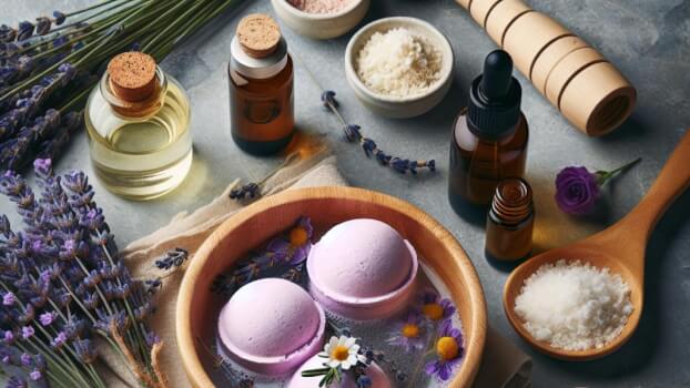 Image recette Bombe de Bain Relaxante aux Huiles Essentielles