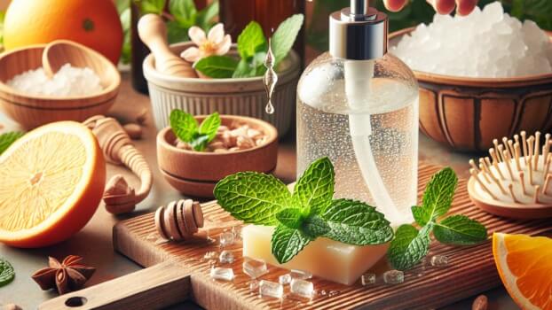 Image recette Gel Douche Naturel Revitalisant a lOrange et a la Menthe