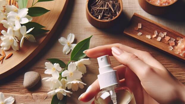 Image recette Spray Corporel Envoutant au Jasmin et Bois de Santal