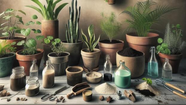 Image recette Revitalisant maison pour plantes d'interieur en pots