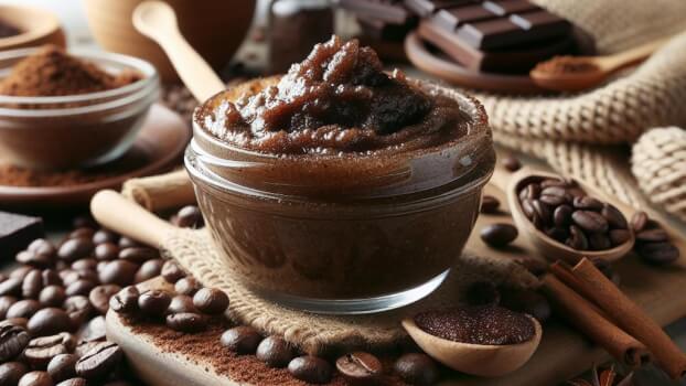Image recette Exfoliant Cafe-Cacao Tonifiant pour Bain & Douche