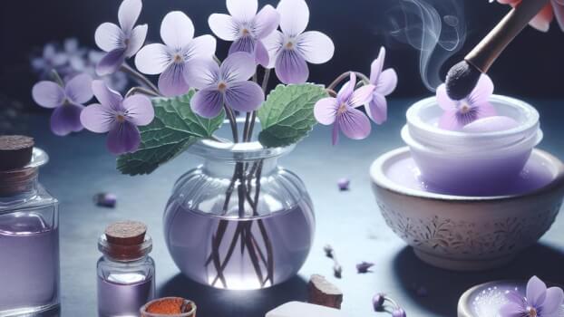 Image recette Voile de Nuit: Parfum Solide a la Violette Envoutante