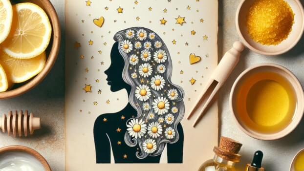 Image recette Serum Eclat Naturel pour Cheveux aux Fleurs de Camomille et Citron