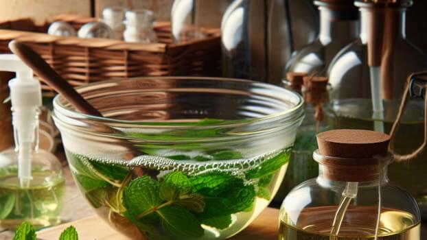 Image recette Liquide Vaisselle Maison Revigorant au The Vert et Menthe