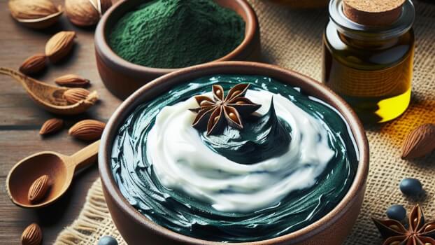 Image recette Creme Corporelle Revitalisante a la Spiruline et Huile de Noix de Coco