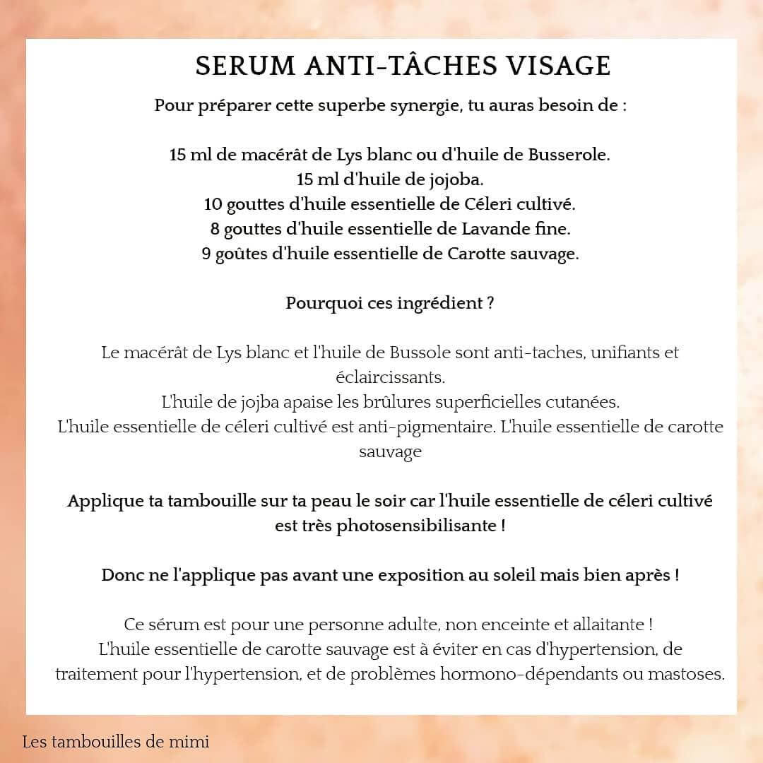 Image recette Serum anti-tâches visage