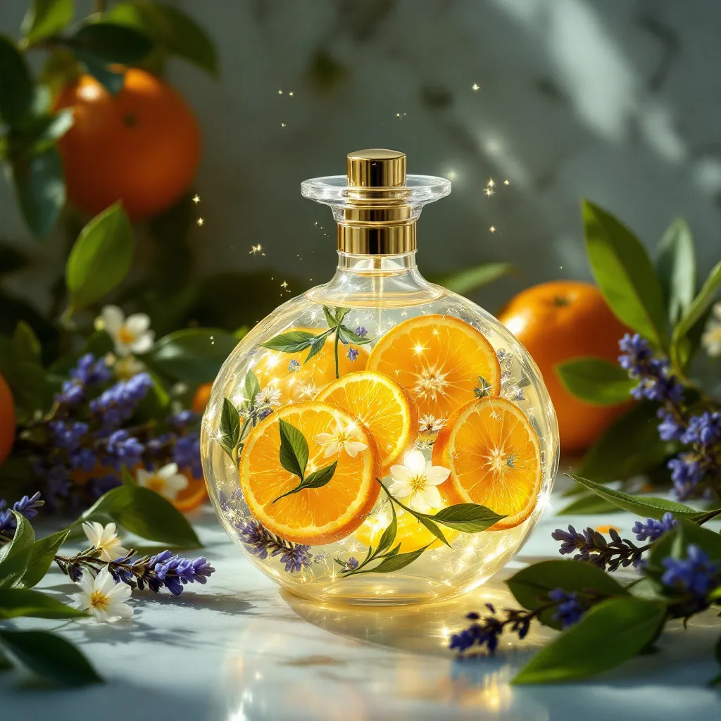 Image recette Essence d'Aurore : Parfum d'Oranges Givrees et Bois de Cedre