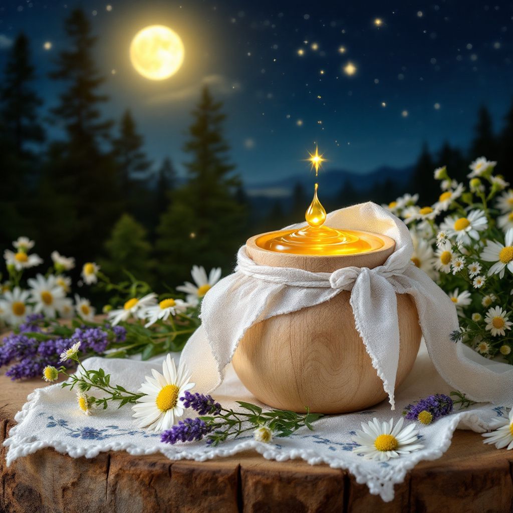 Image recette Huile de Massage "Elixir de Lune: Detente & Lueur nocturne"