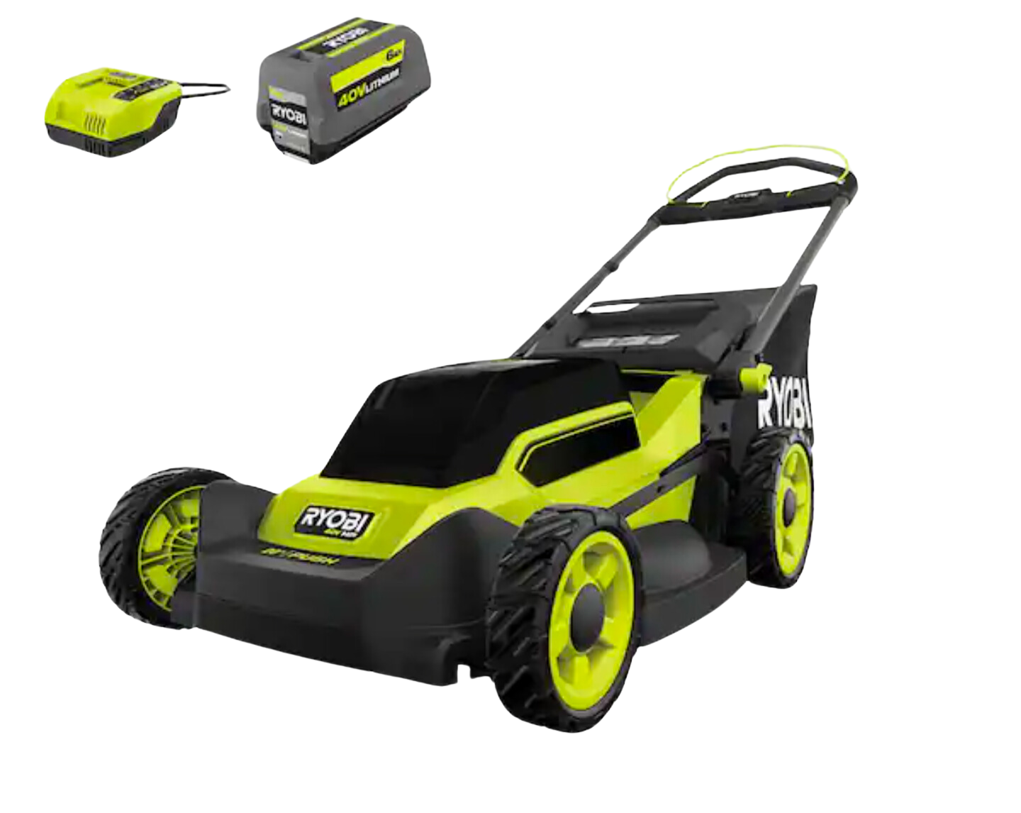 Push Lawn Mower w/ Bag and Mulcher