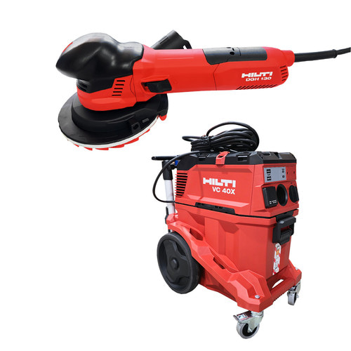 Шлайф за бетон Hilti DGH 130 с прахосмукачка под наем – Варна