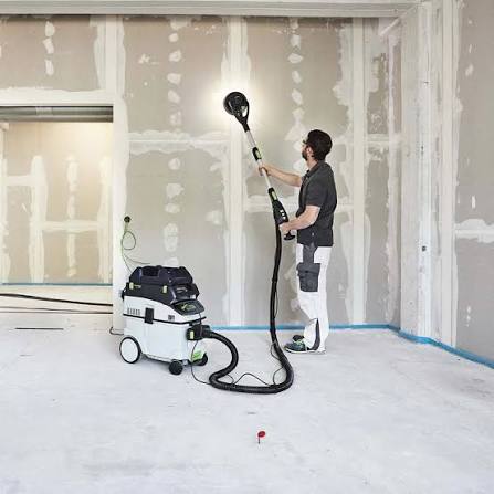 Шлайфане на стена с жираф Festool Planex LHS 2 225 и прахосмукачка CTL 36