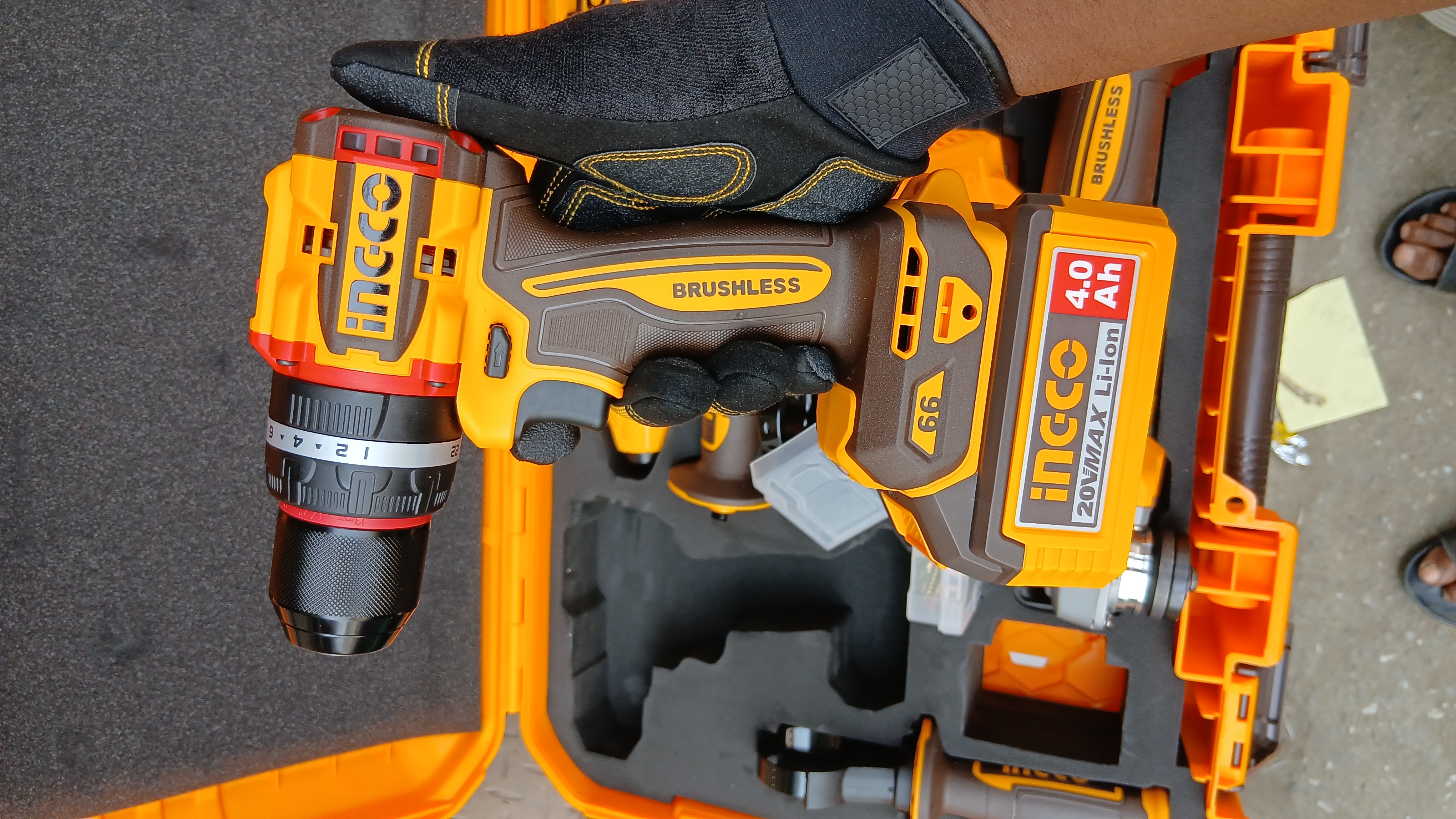 Ingco 3 in 1 cordless power tool kit. thumbnail 2