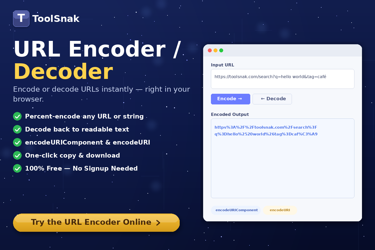 Encodeur / Décodeur d’URL