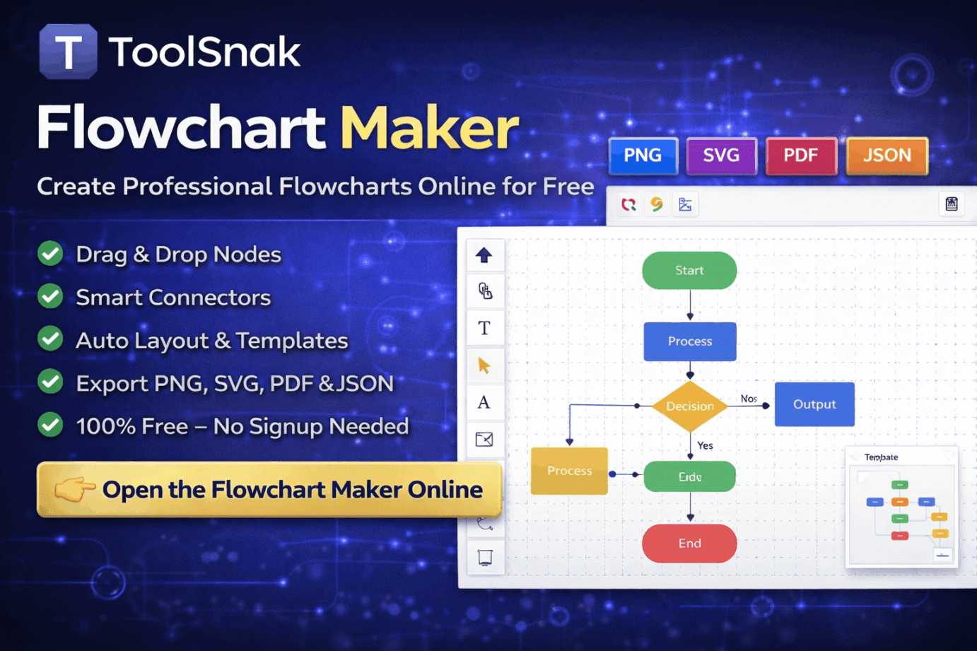 Créateur de diagrammes de flux : concevez des diagrammes clairs et professionnels en ligne