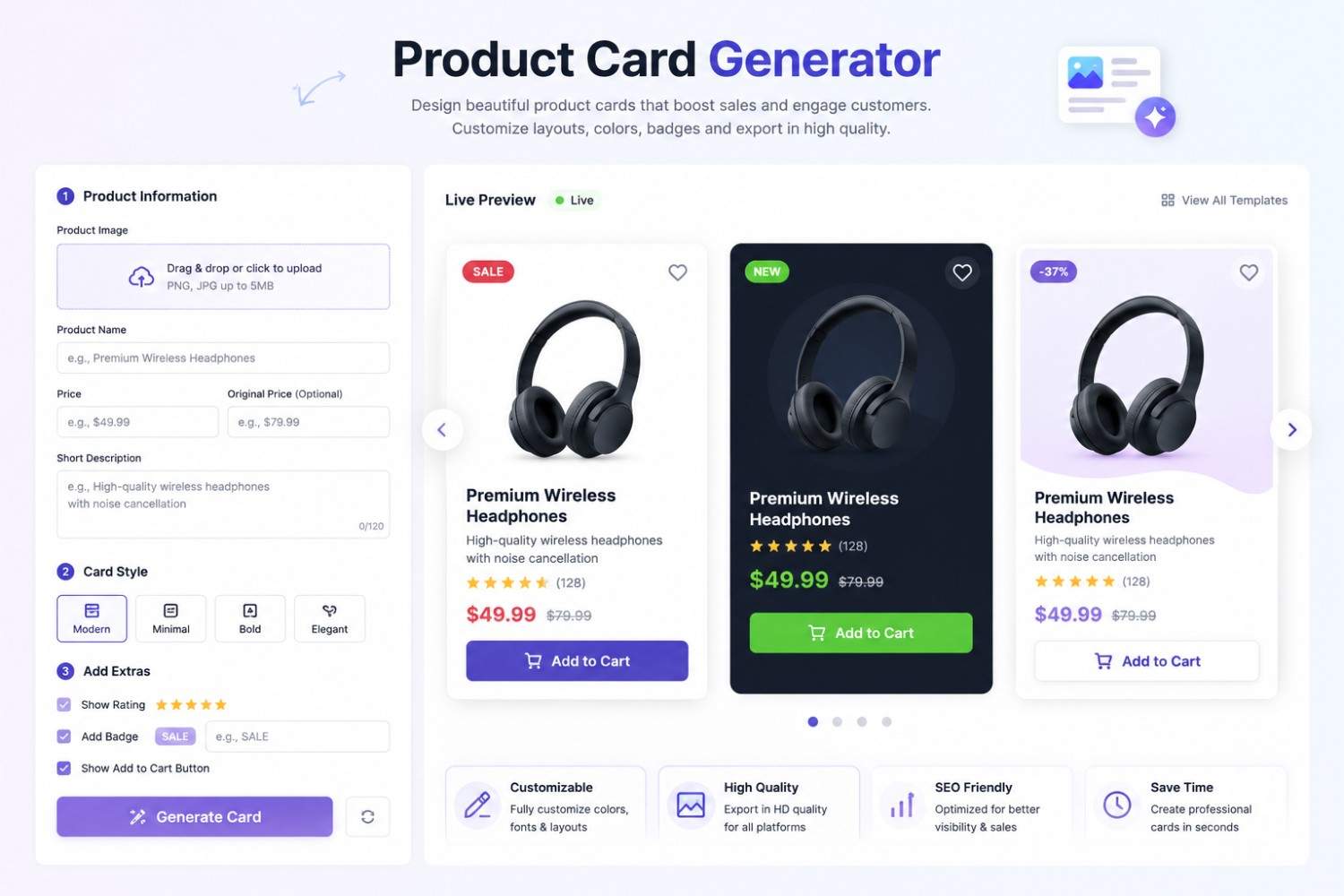 Product Card Generator