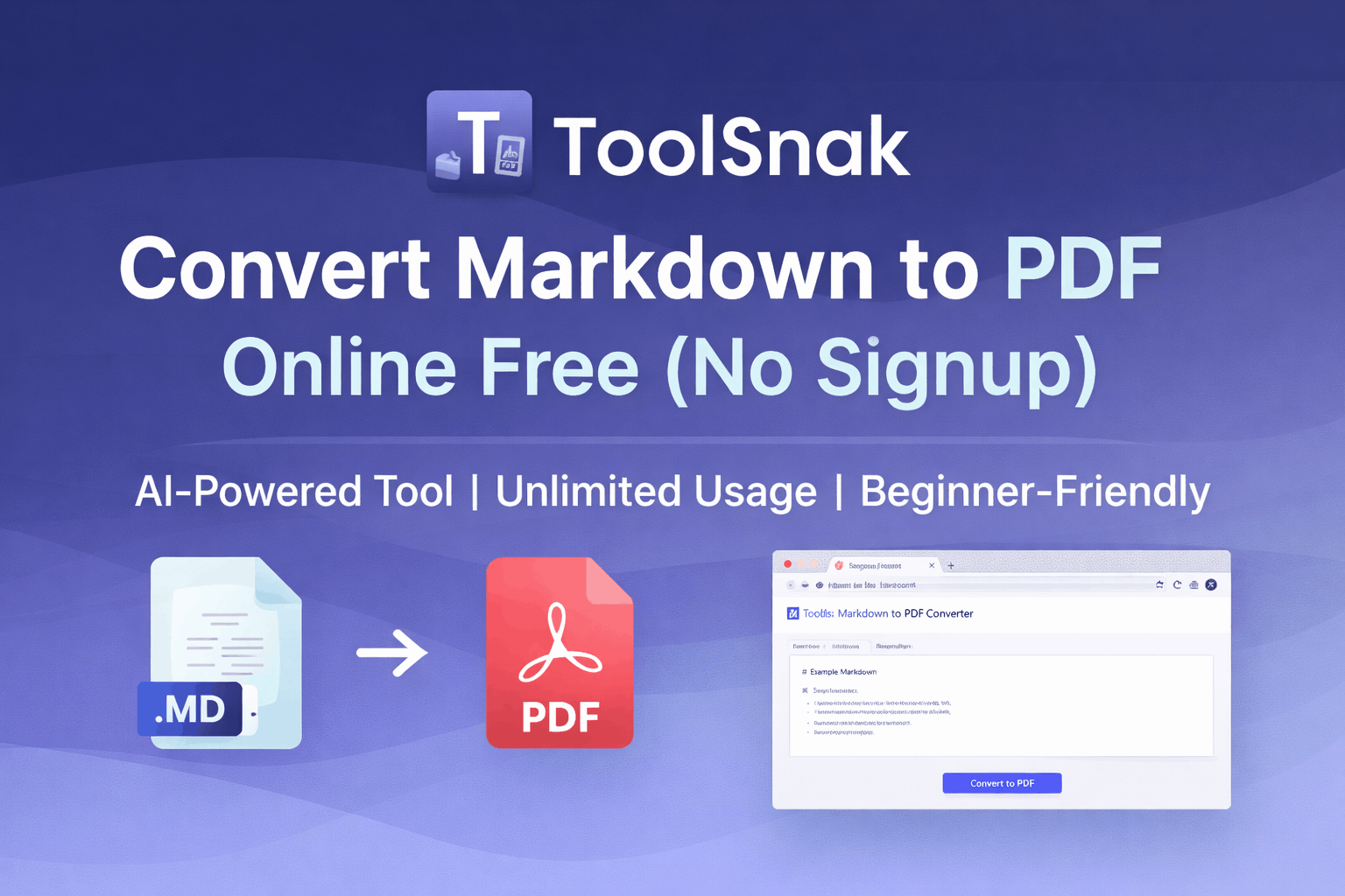 Convertir Markdown en PDF Gratuit (Sans Inscription)