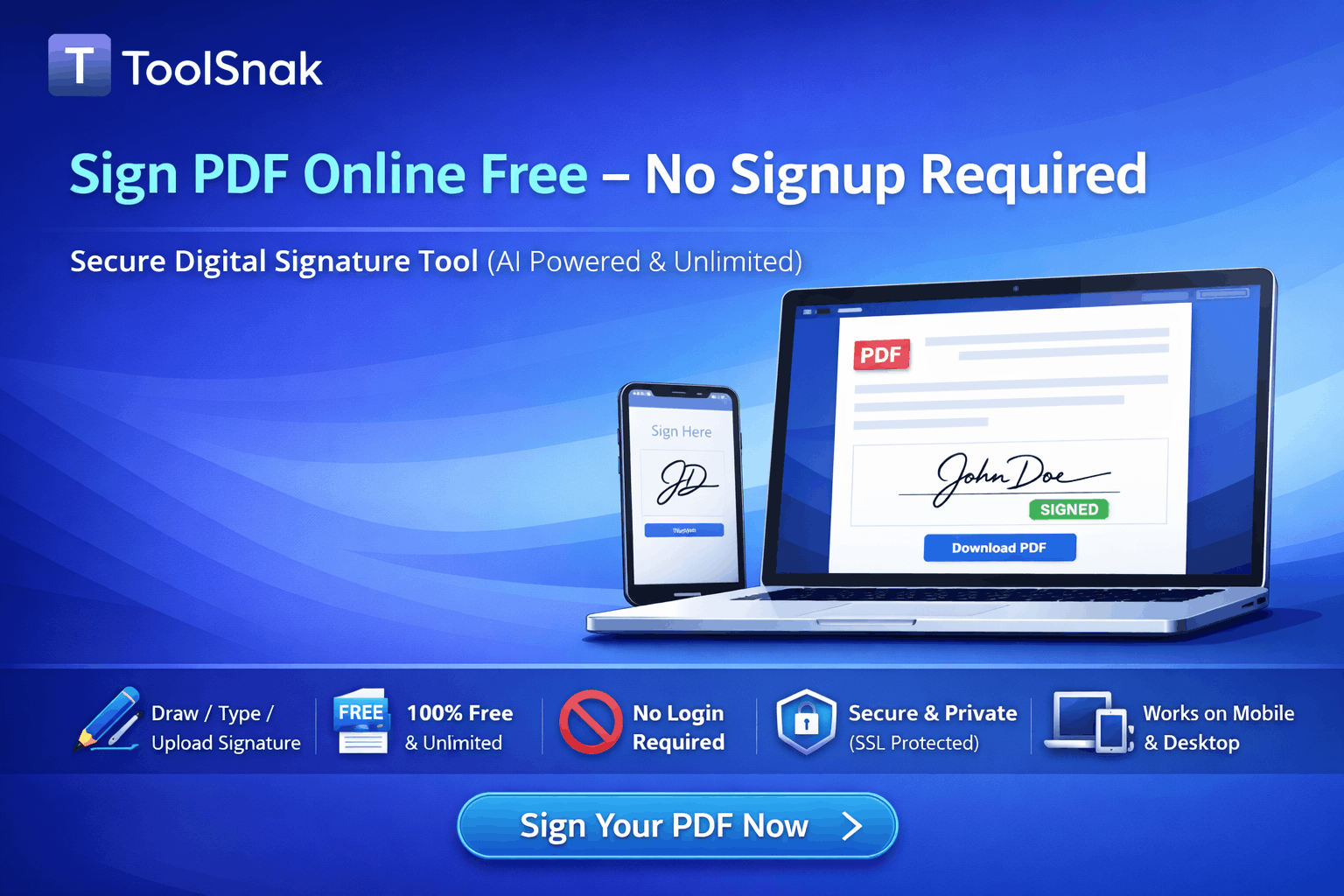 Signer un PDF en Ligne Gratuit (Sans Inscription)