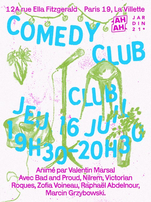 Comedy Club au Jardin21 - 16 juillet