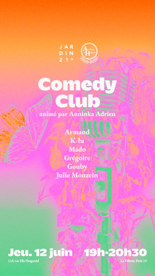 Comedy Club au Jardin21 - 3ème édition