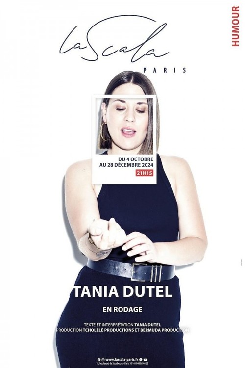 Tania Dutel, en rodage