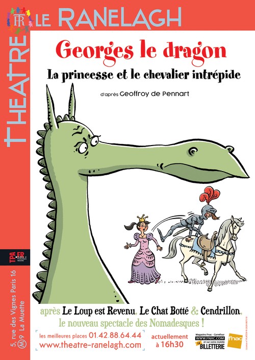 GEORGES LE DRAGON, LA PRICESSE ET LE CHEVALIER INTREPIDE