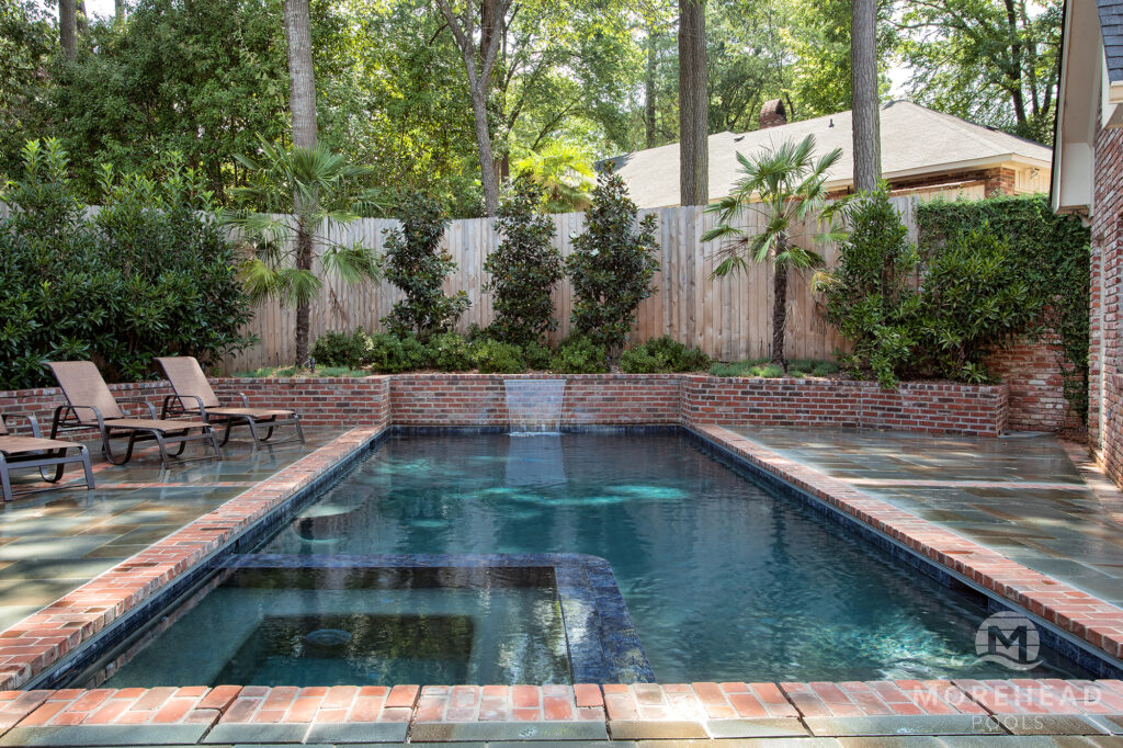 Luxury residential pool and spa installation