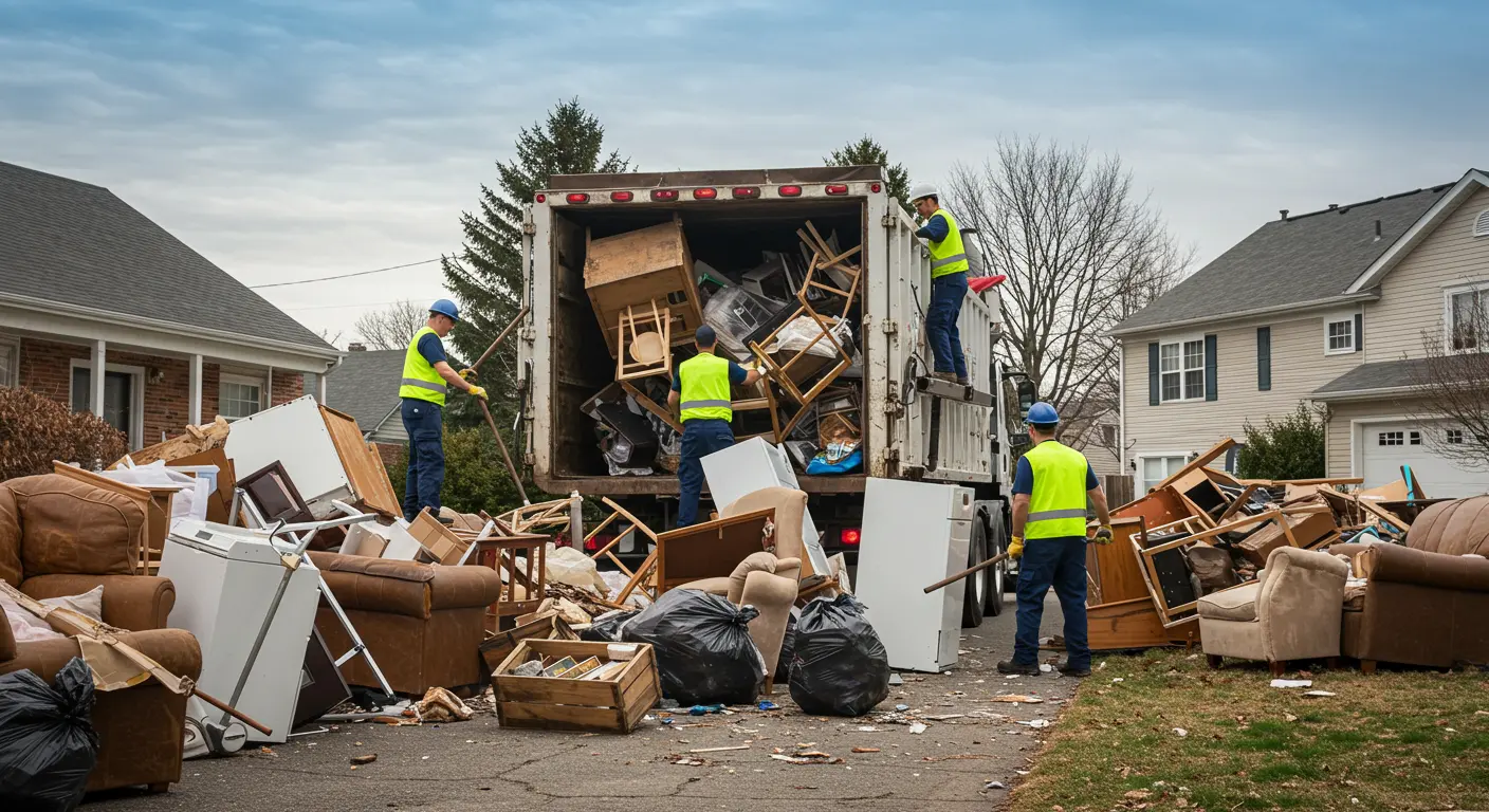 Professional junk removal and property cleanup service in Southern California