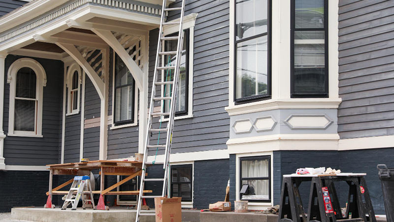 Full home renovation project in progress by licensed contractor