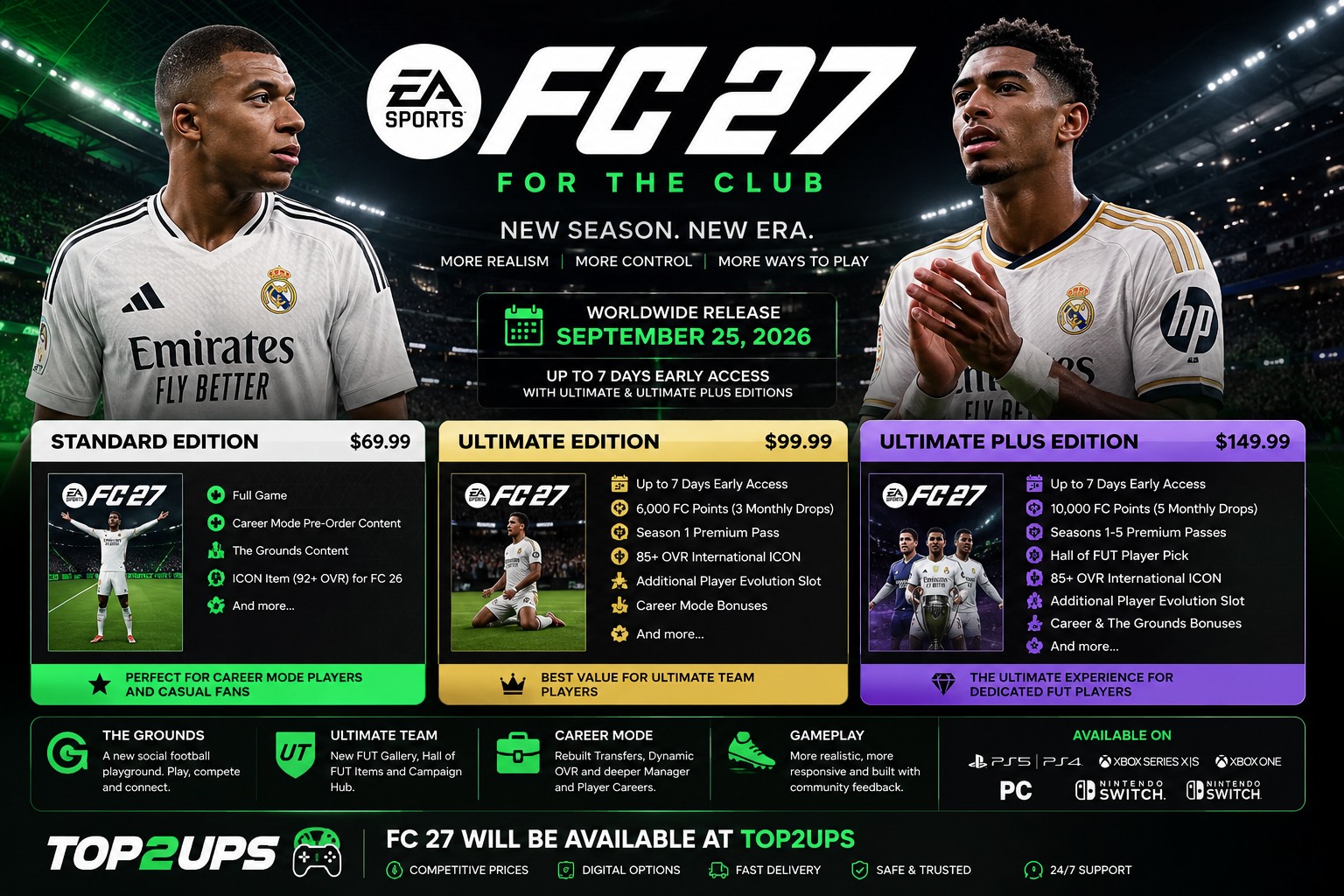 EA Sports FC 27 Officially Revealed: Release Date, Editions, Prices and New Features