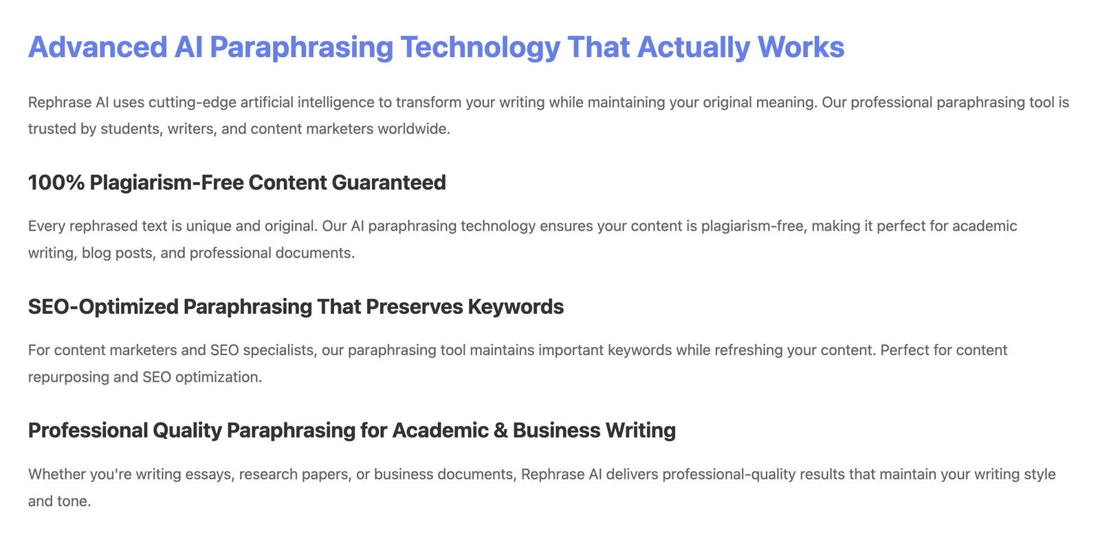 Rephrase AI