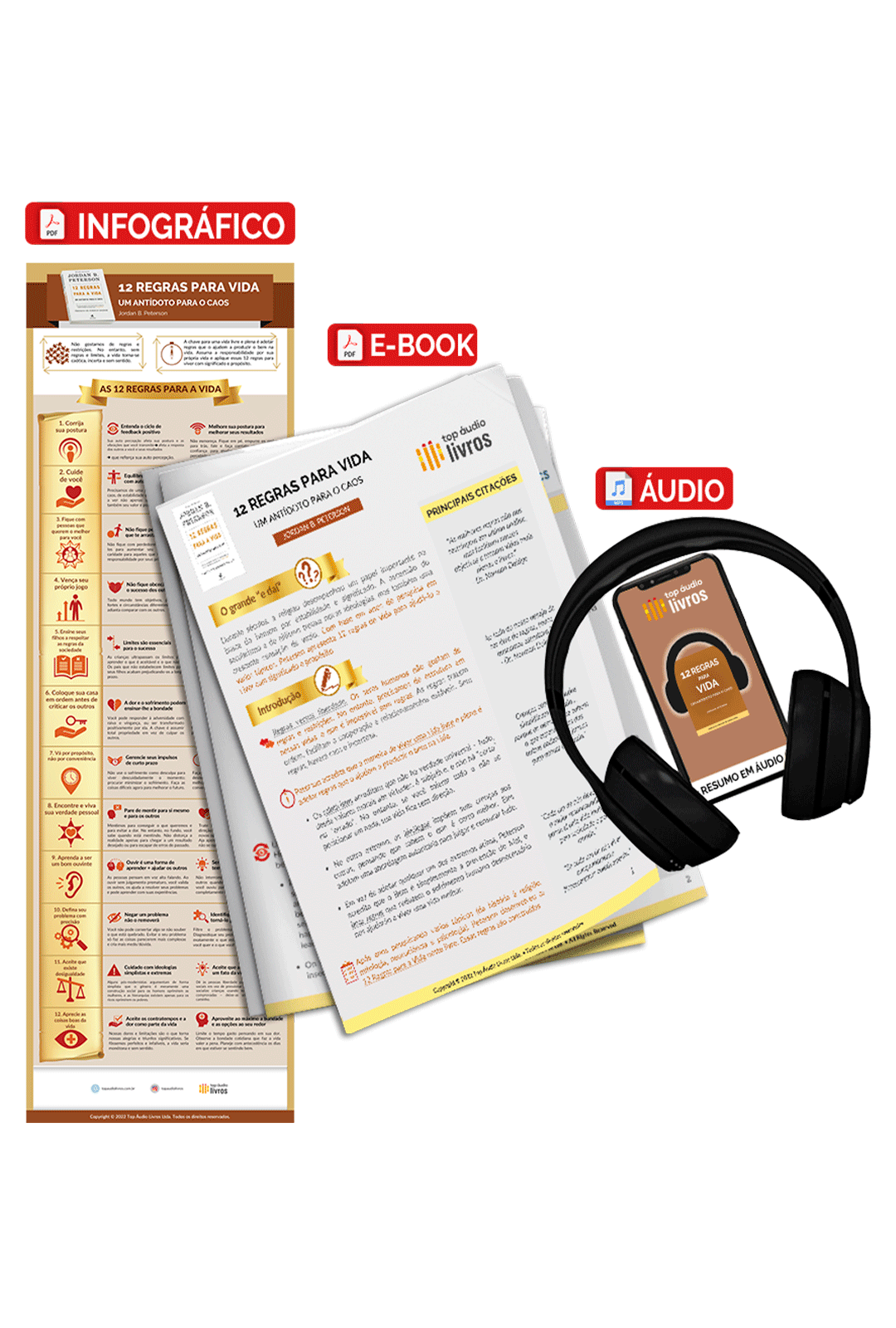 Pacote Completo 12 Regras para a Vida