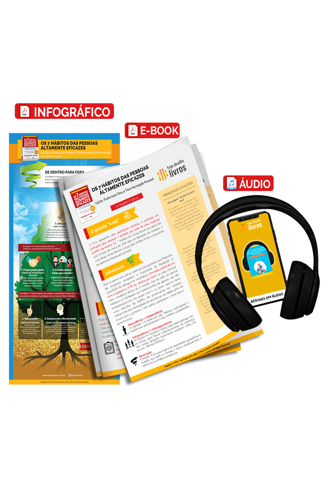 Pacote Completo Os 7 Hábitos das Pessoas Altamente Eficazes