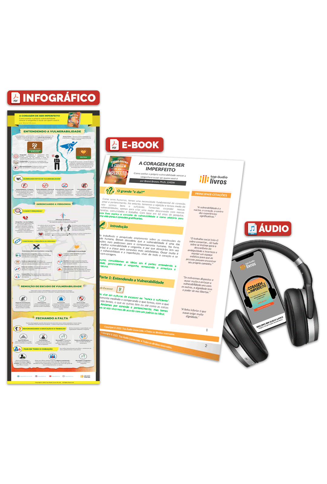Pacote Completo A Coragem de Ser Imperfeito