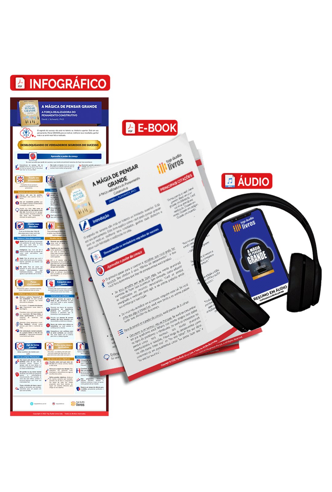 Pacote Completo A Mágica de Pensar Grande