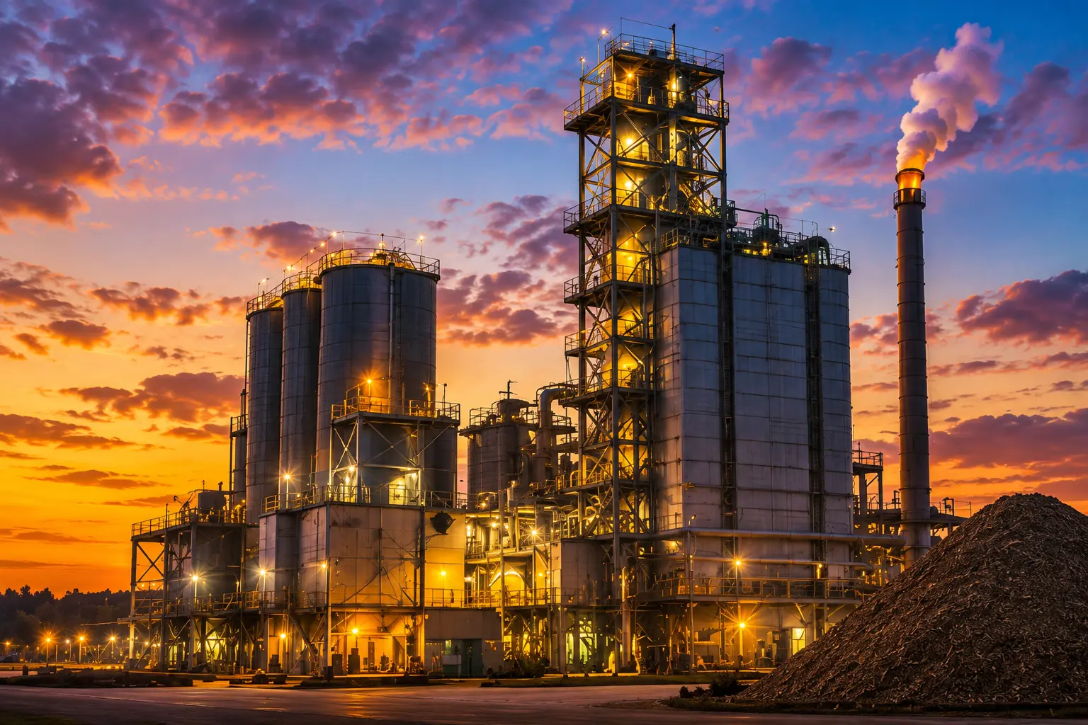 Cashew nut shell waste transformed into biomass fuel for cleaner industrial operations.