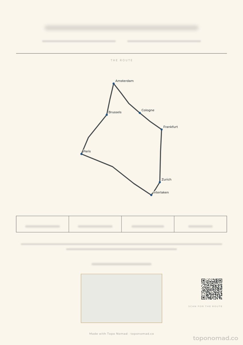 Studio Classic — an unfilled International Trip poster
