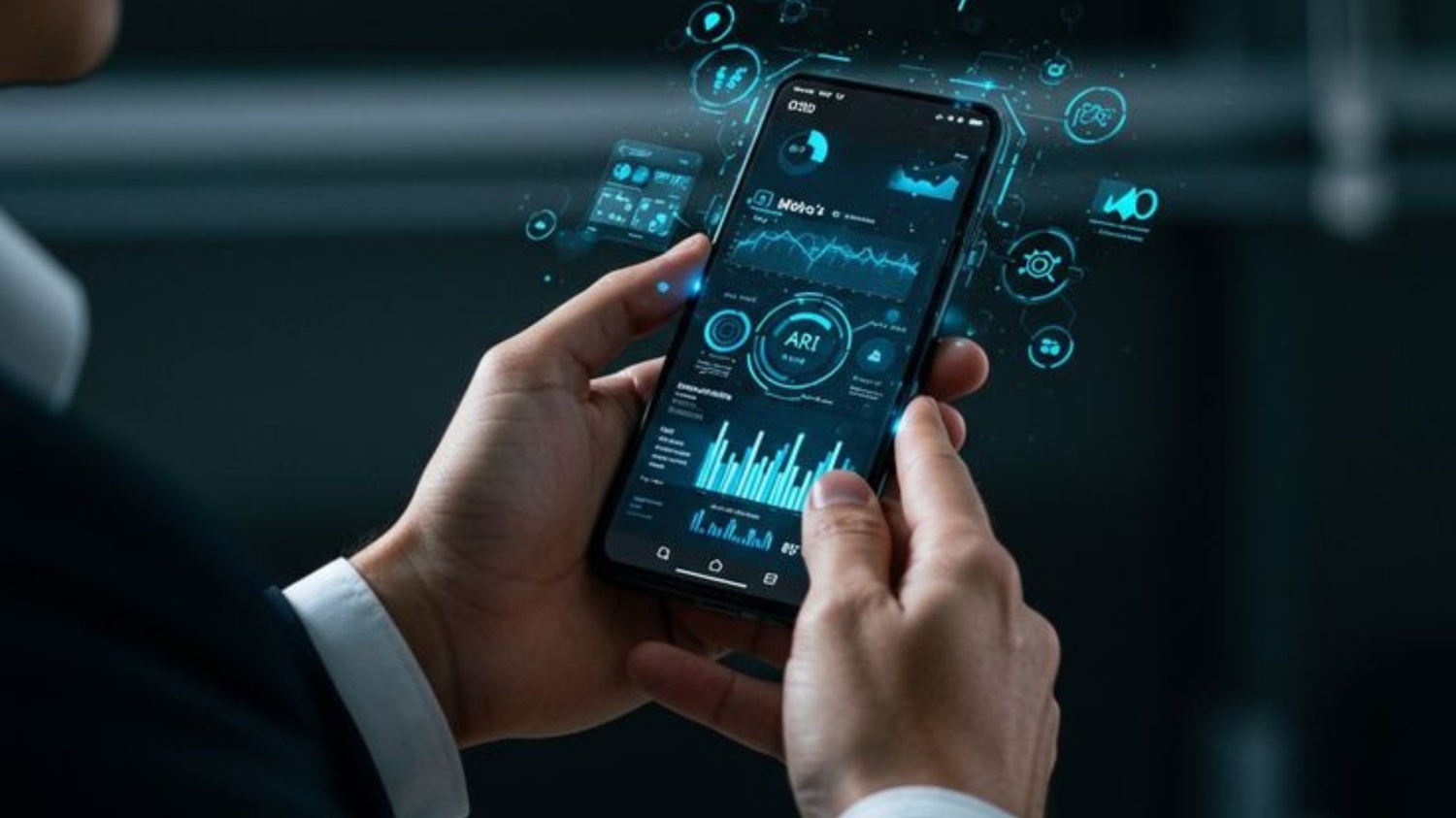 Responsive business website displayed on smartphone and laptop showing mobile friendly design that improves user engagement and browsing experience.