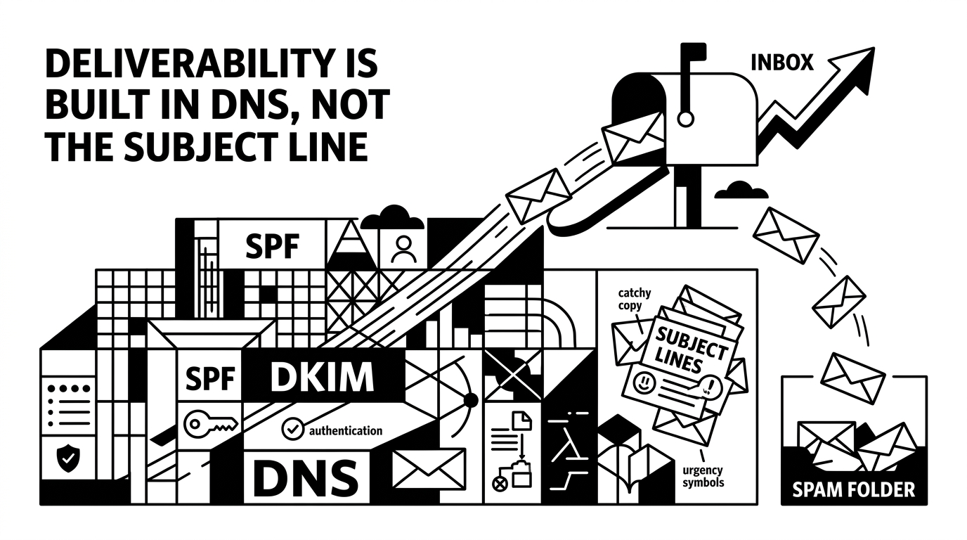 Deliverability Is Built in DNS, Not the Subject Line