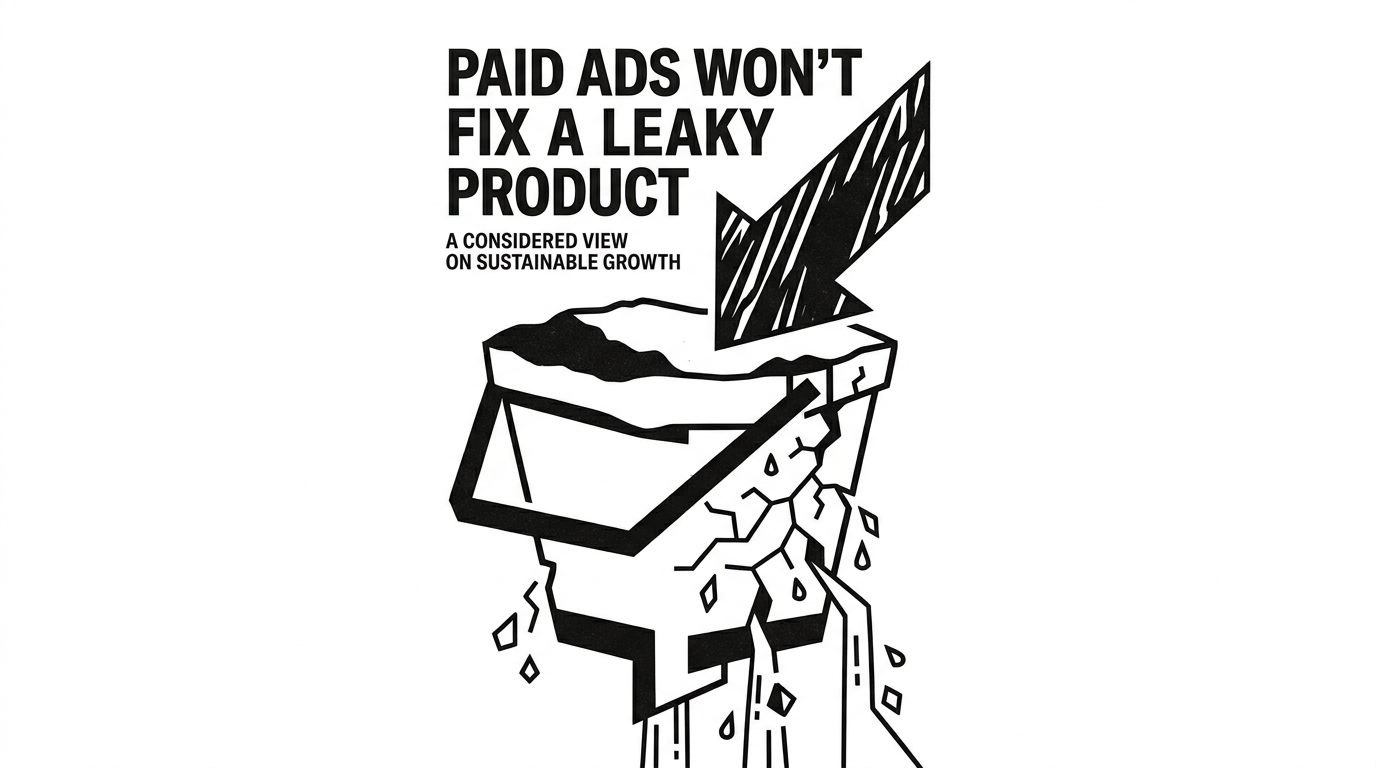 Paid Ads Won't Fix a Leaky Product