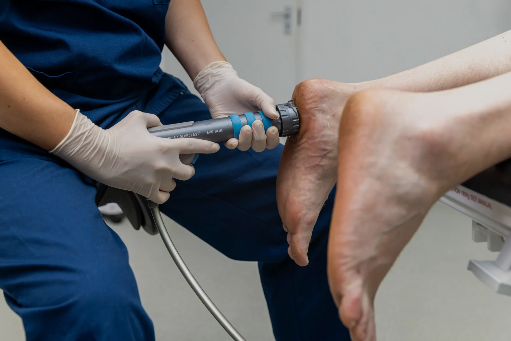 Shockwave therapy for heel pain at Total Wellness Rehab in Brampton