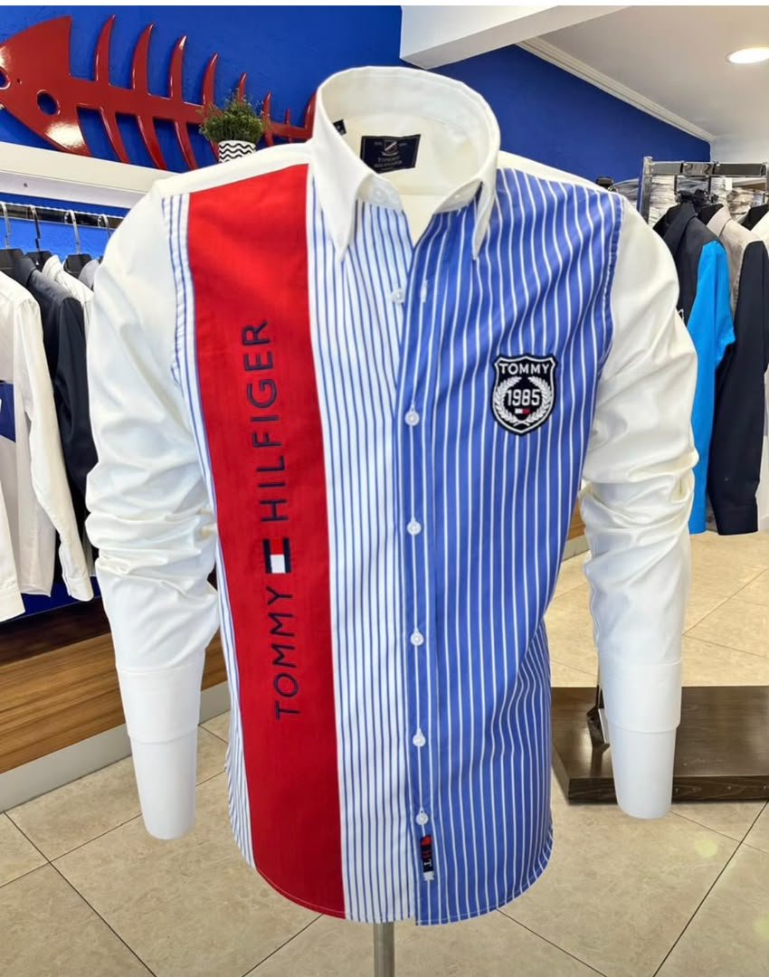 Chemise mixte à motifs variés, image 6