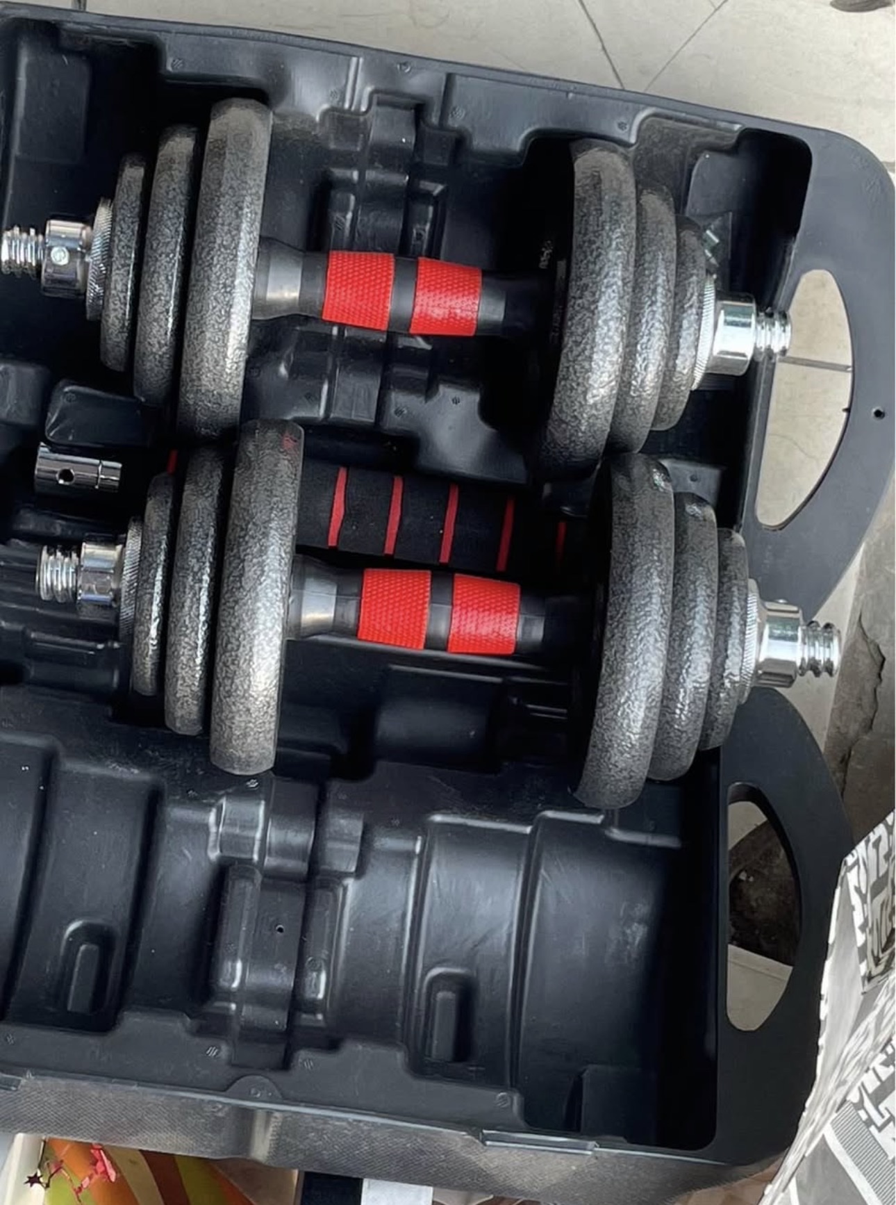 Kit d'haltères et barre de musculation modulable - 20 kg, image 2